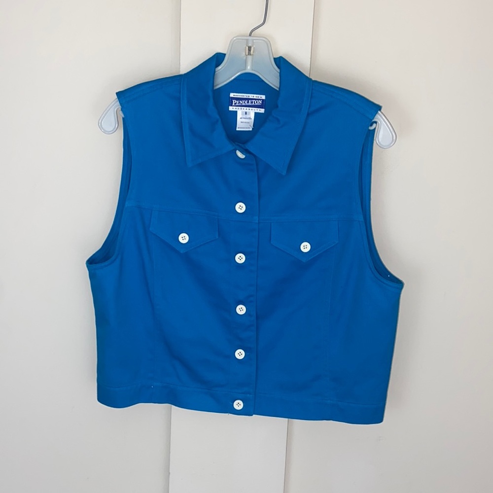 Vintage Pendleton Knockabouts South Beach Blue Vest